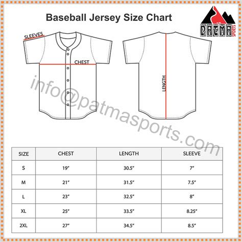 size 48 baseball jersey conversion.